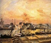 Camille Pissarro, Sunset Pier